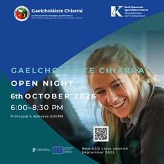 Oíche Oscailte 2026 - Open Night 2026