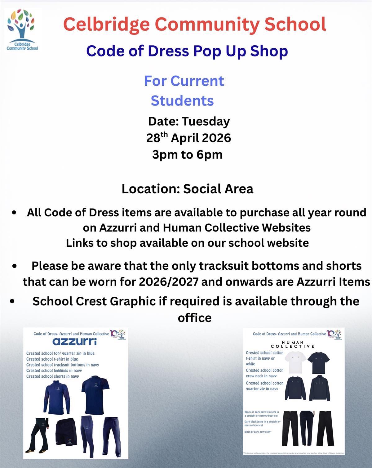 Code of Dress Pop Up Shop