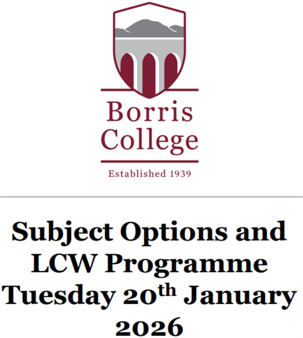 Senior Cycle Subject Choice Information