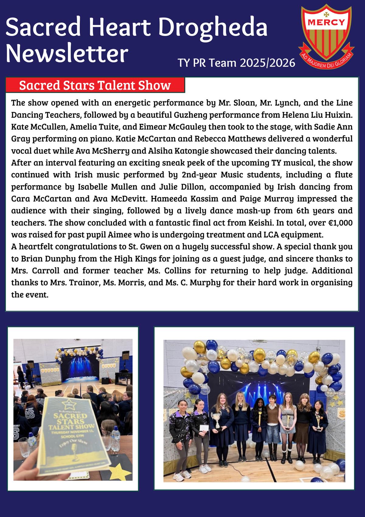 SHS November & December Newsletter 2025