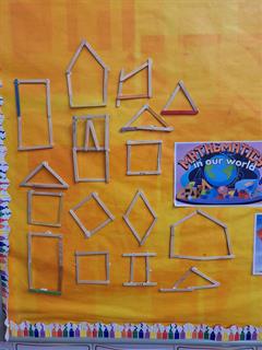2nd Class explore 2D shapes