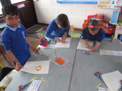 Toilet Roll Flower Prints