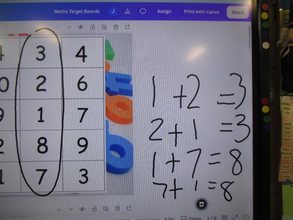 Numbers Target Board