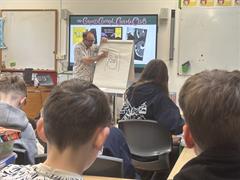 Alan Nolan, Storyteller, Children's Writer & Illustrator visits our school.