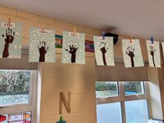 Christmas Art in the Infant Building