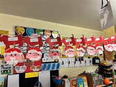 Christmas Art in the Infant Building