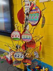 Christmas Art in the Infant Building