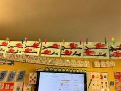 Christmas Art in the Infant Building