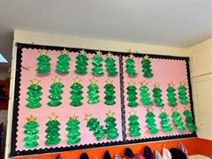 Christmas Art in the Infant Building