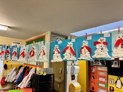 Christmas Art in the Infant Building