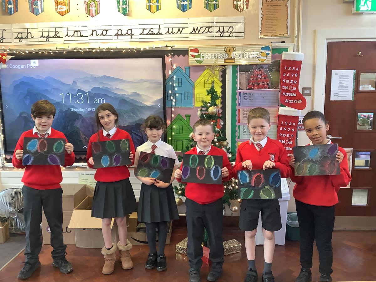 Christmas Light Bulb Art in P5