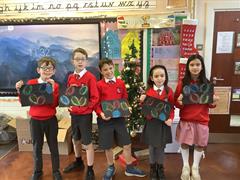Christmas Light Bulb Art in P5