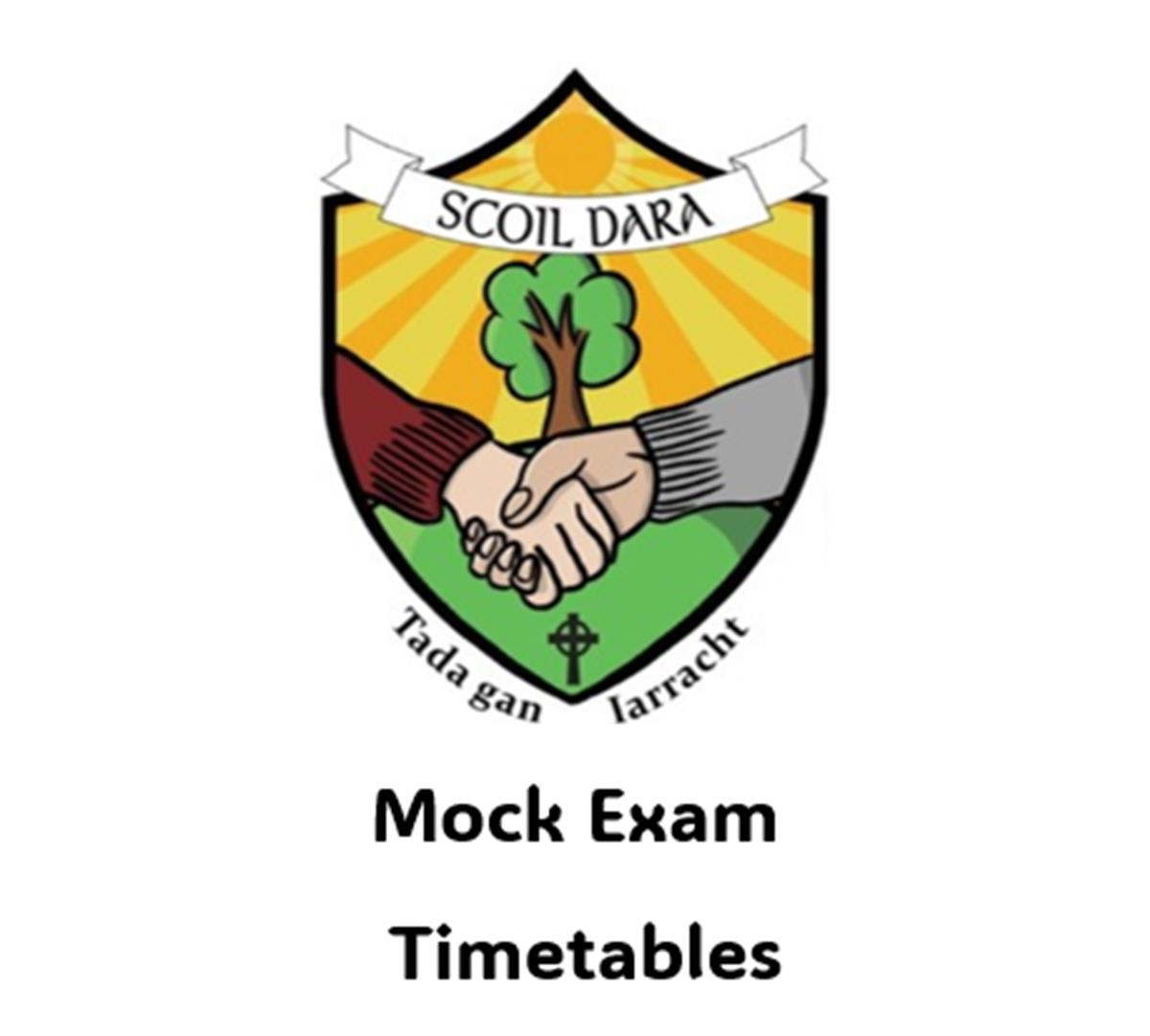 Mock Exam Timetables