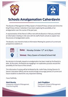 Parent Info Meeting - Amalgamation