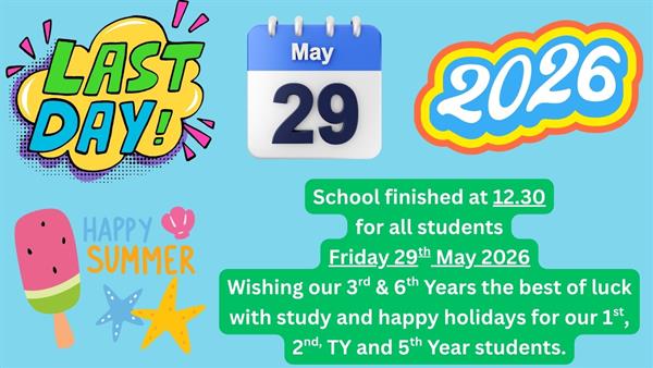 Important Dates for All Year Groups