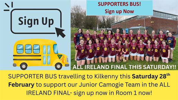 All Ireland Camogie Final Saturday 28th February 2026