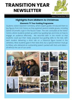 Transition Year Newsletter – Midterm to Christmas Highlights