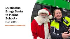Dublin Bus and Santa in Marino School