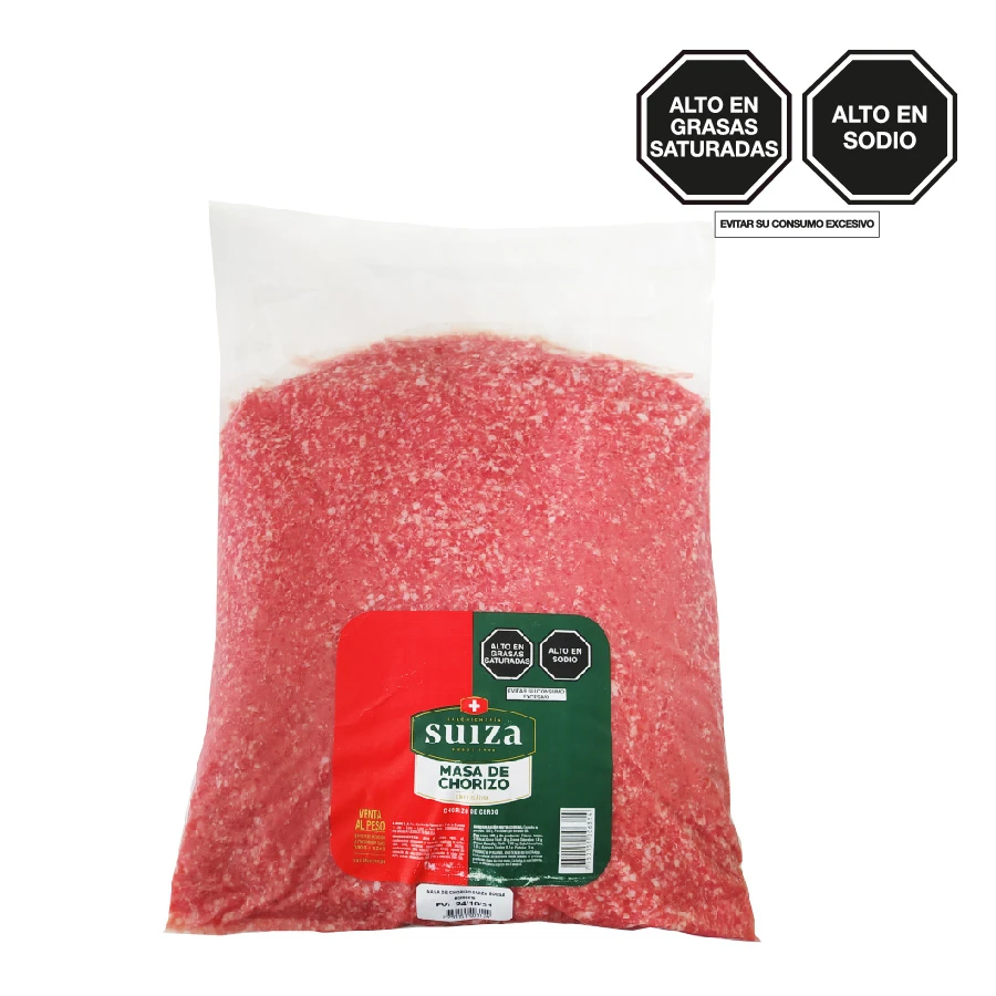 Masa de Chorizo Suiza bolsa 5 kg