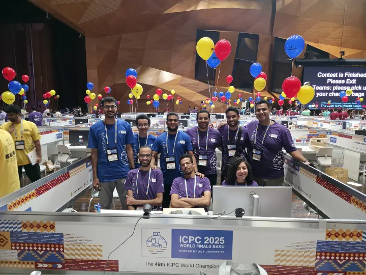 Assiut teams at their desks at the World Finals in Baku