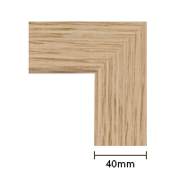 Australian oak wide frame corner