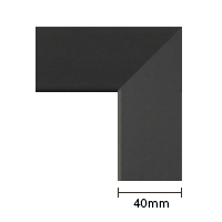 Pablo black frame corner