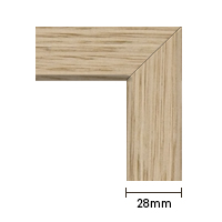 Australian oak thin frame corner