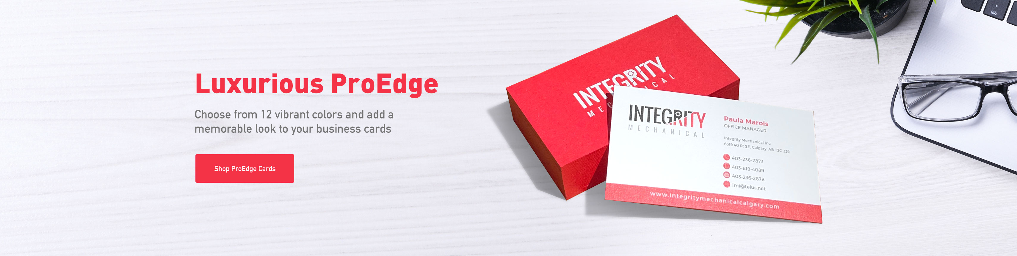 Luxurious ProEdge business cards