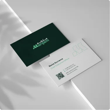 Manjam brand collage - stationery mockup