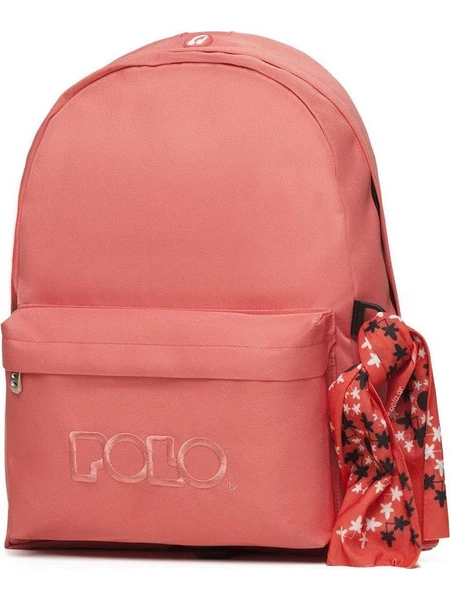 POLO - Σακίδιο Πλάτης Μονοθέσιο  ORIGINAL SCARF 9-01-135-48 Jean Pink Ροζ BACKPACK