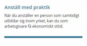 anställ med praktik