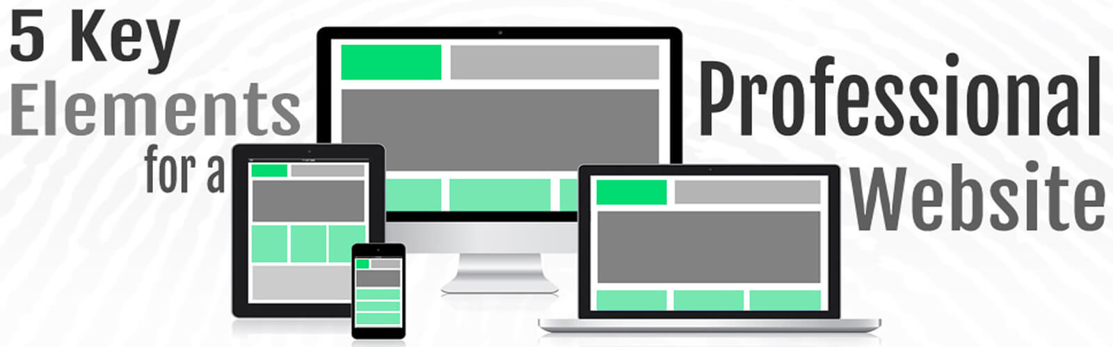 5 key elements for a professional website