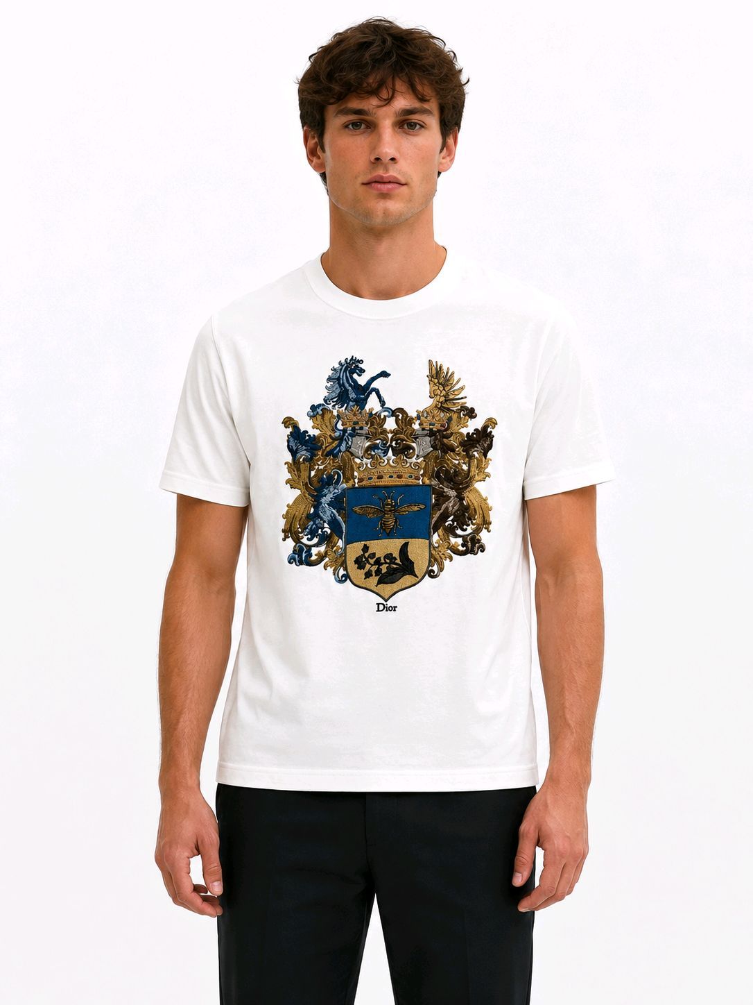 Dior Crest Embroidered T-Shirt