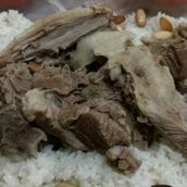 فتة فلسطينية مع ضأن