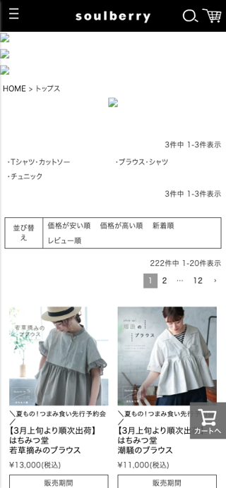 トップス | soulberry