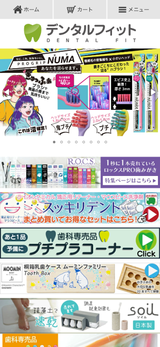 歯科医院専売品のデンタルフィット 本店