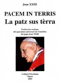 PACEM IN TERRIS (trad. Occ. enciclica del papa Joan 22)
