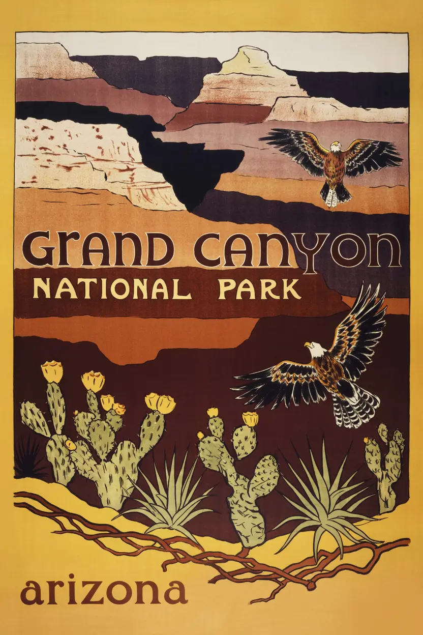 WPA Grand Canyon national park poster