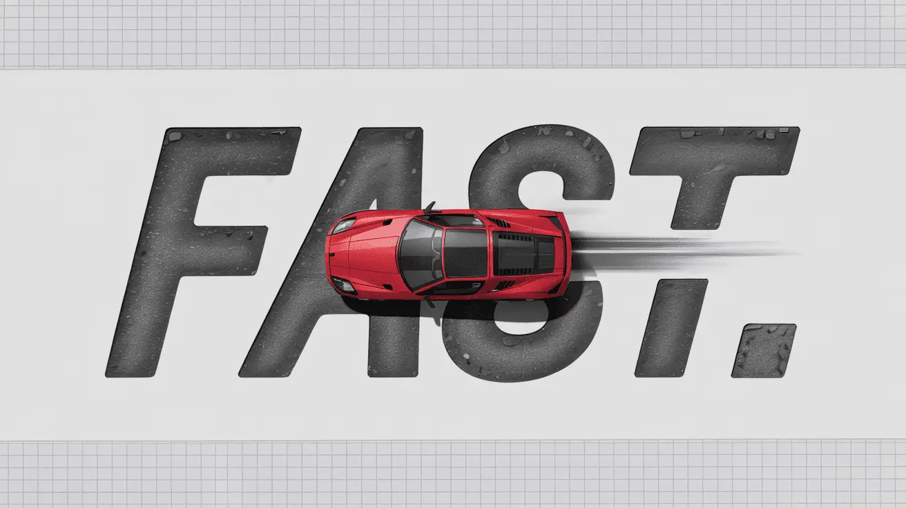 FAST car design poster