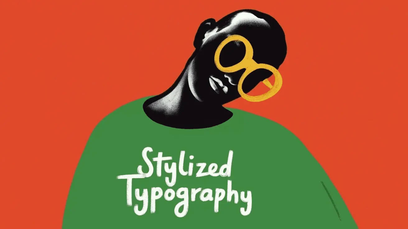Stylized typography: vibrant lettering