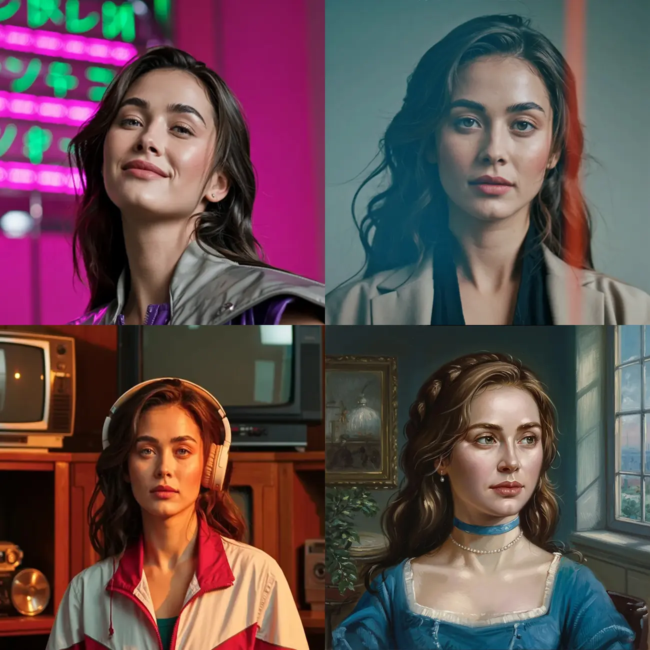 Same character. Any scene.
