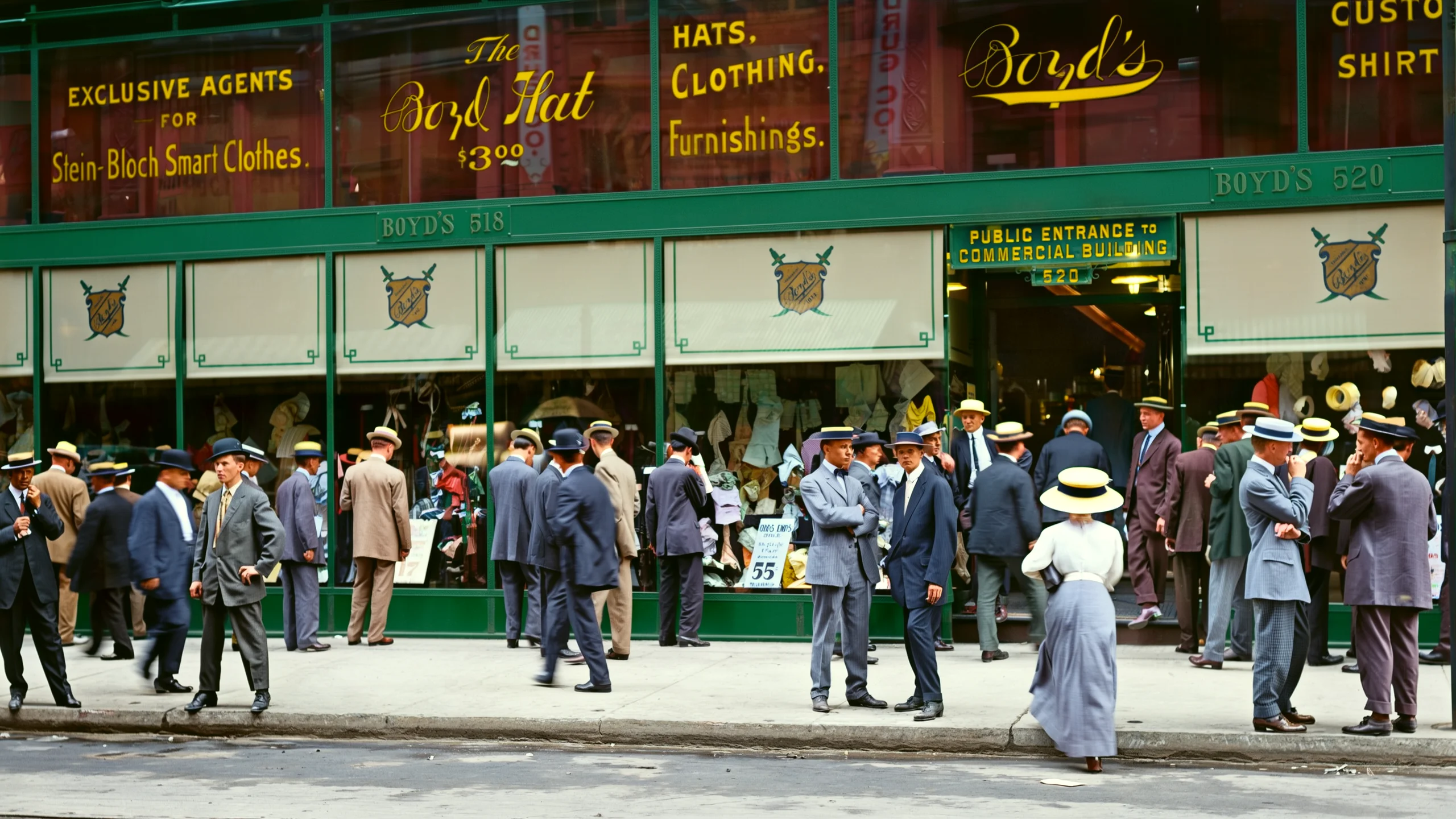 Boyd's store 1910s to a heritage brand campaign