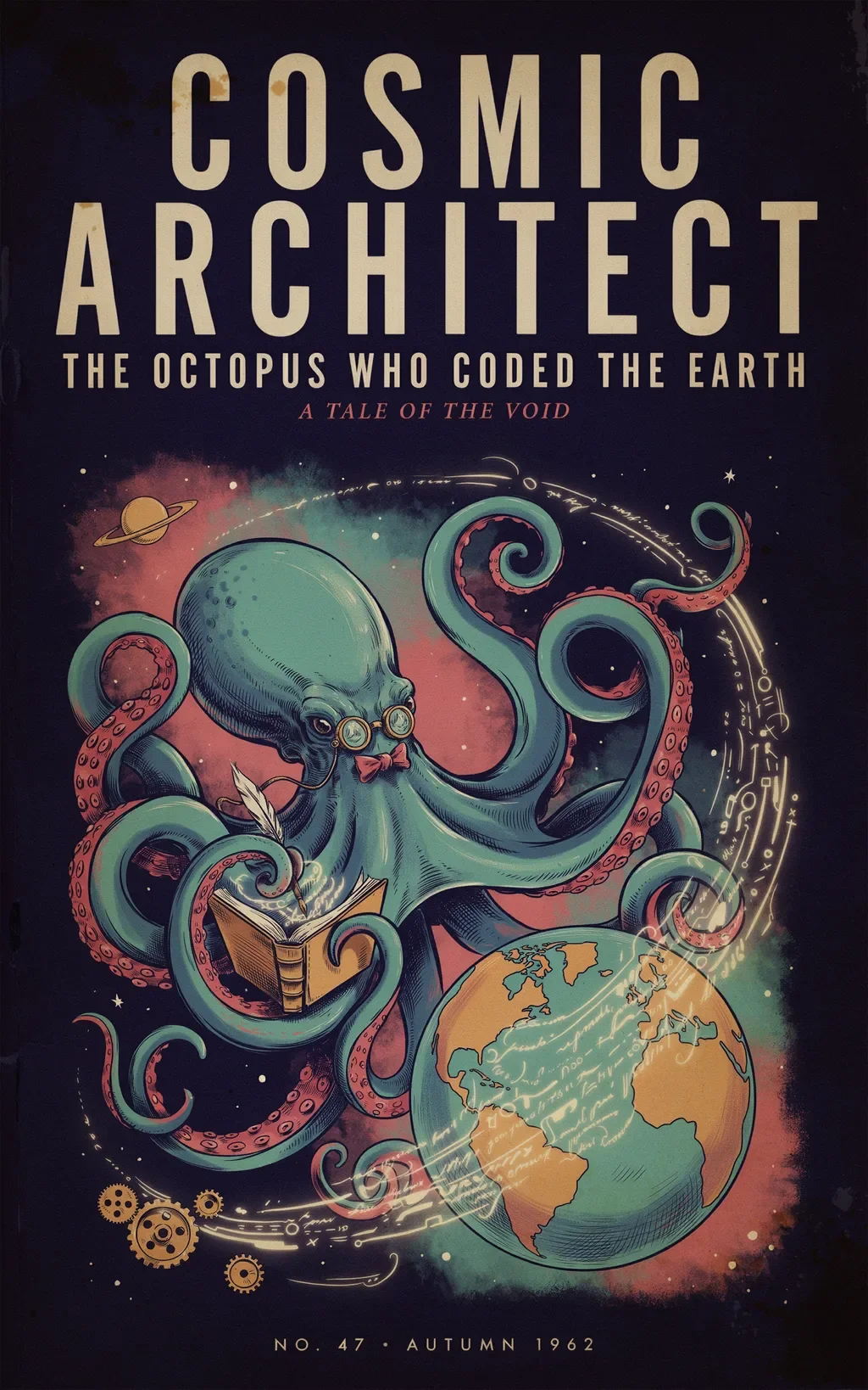 Cosmic Architect illustrated book cover