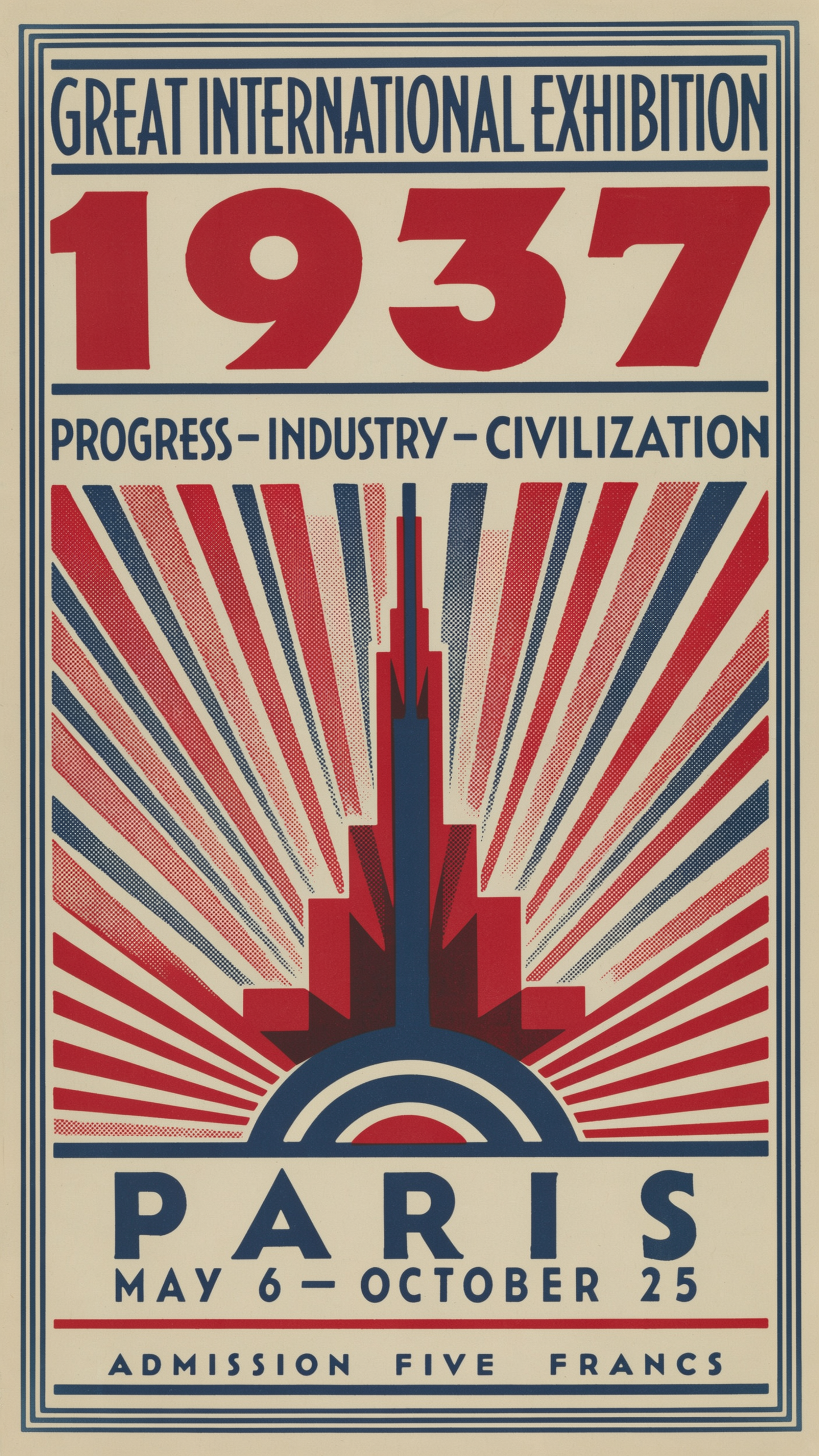 Paris 1937 exhibition poster