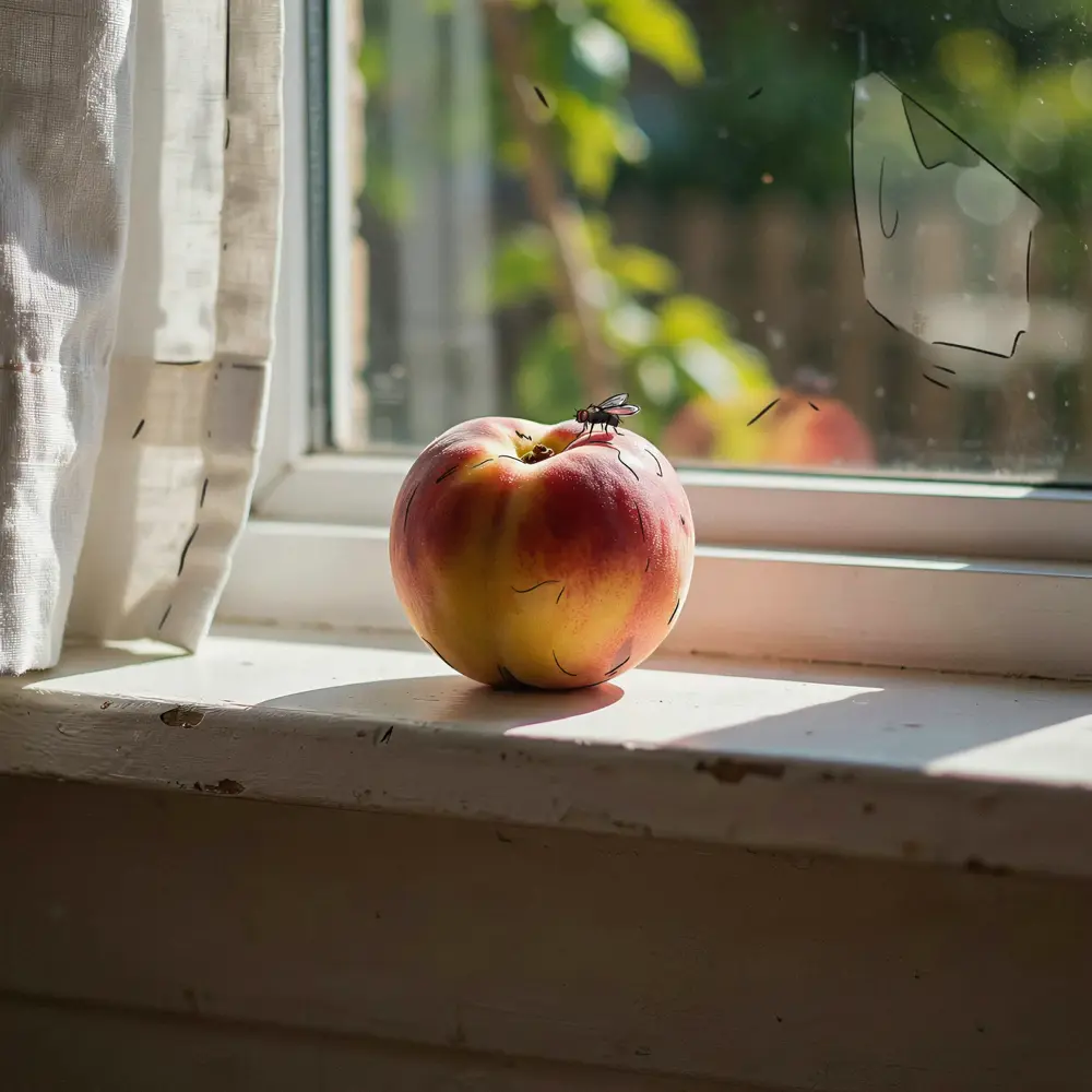 The peach as a cartoon (image_weight 50)