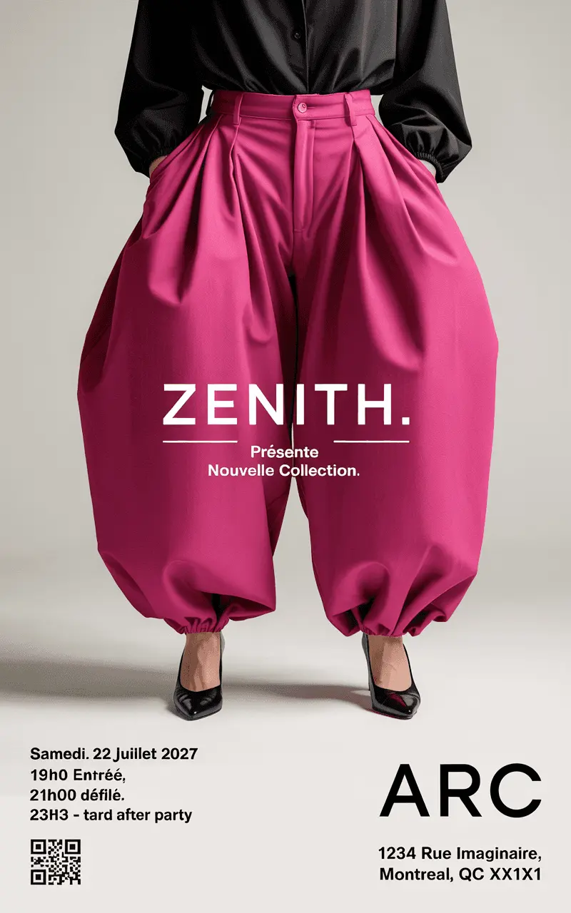 Zenith fashion collection poster