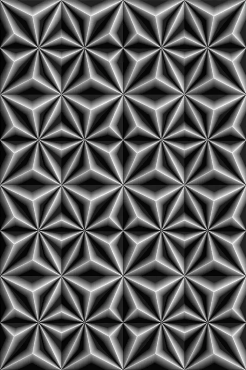 3D geometric carving illusion
