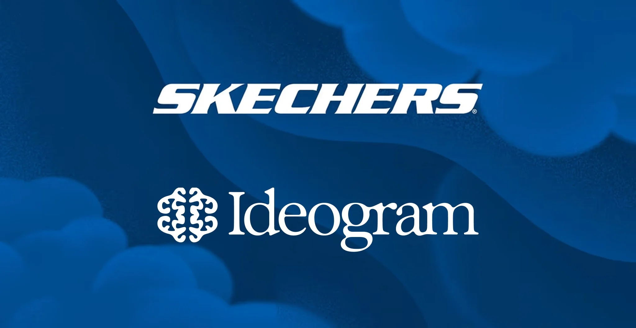Skechers and Ideogram partnership graphic.