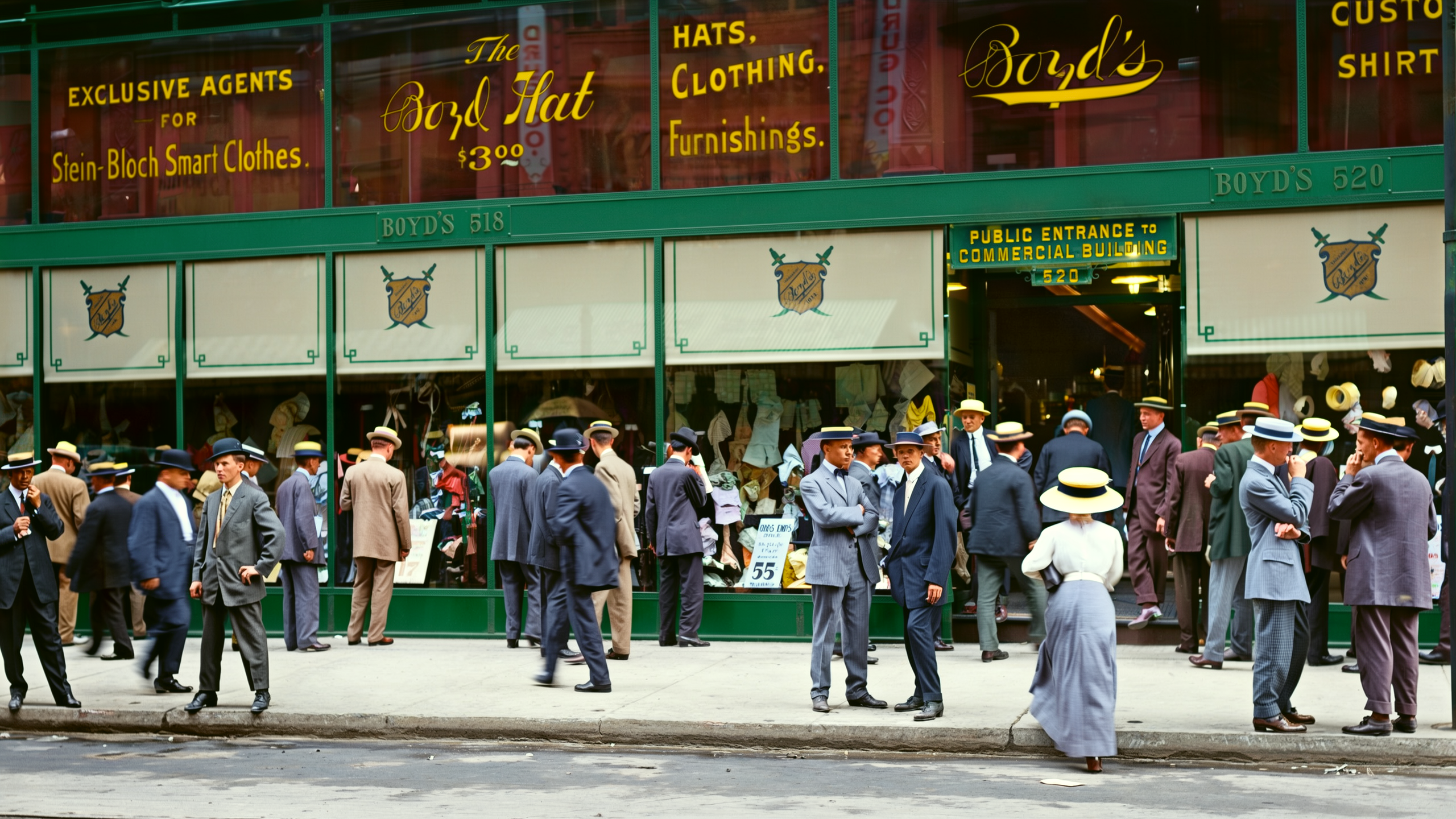 Boyd's store 1910s to a heritage brand campaign