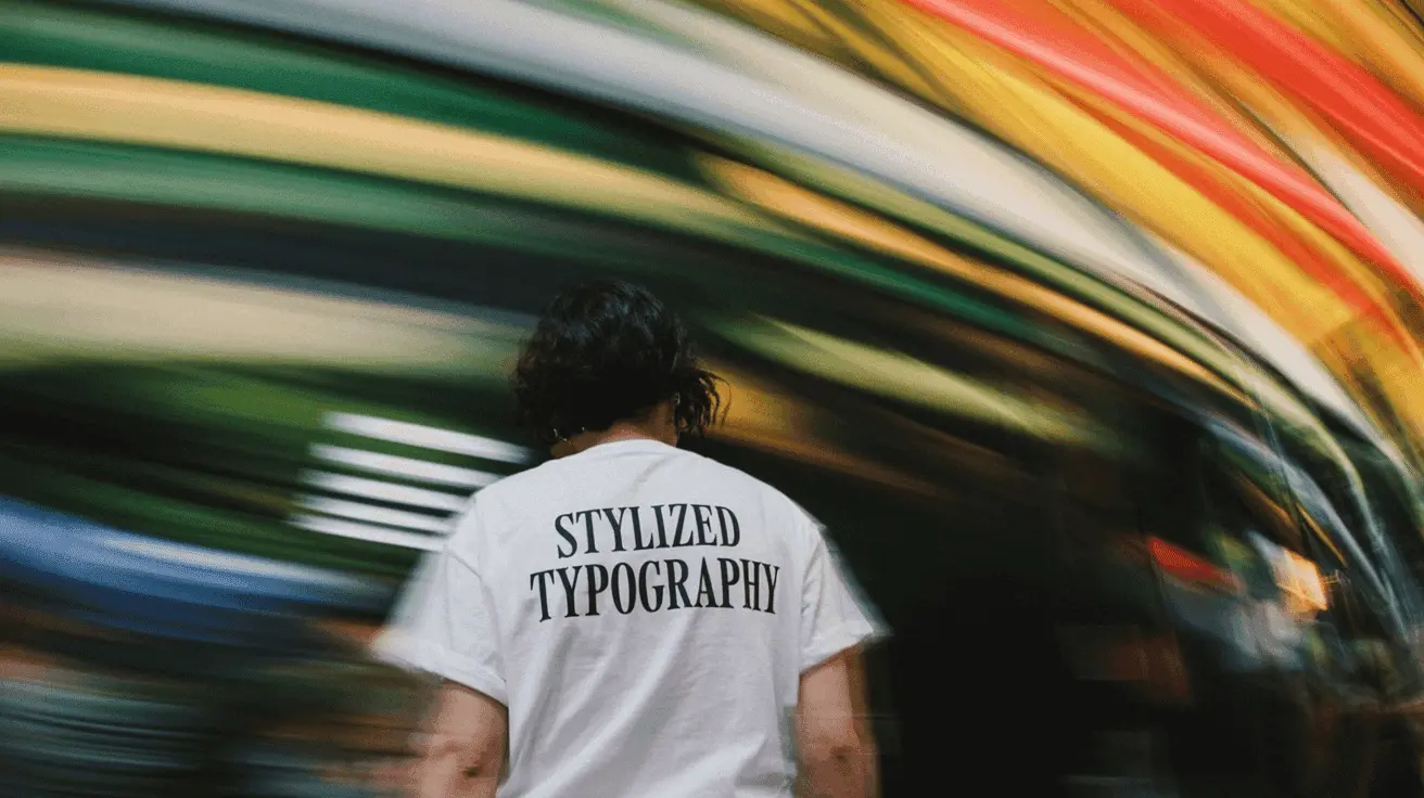 Stylized typography: bold poster design